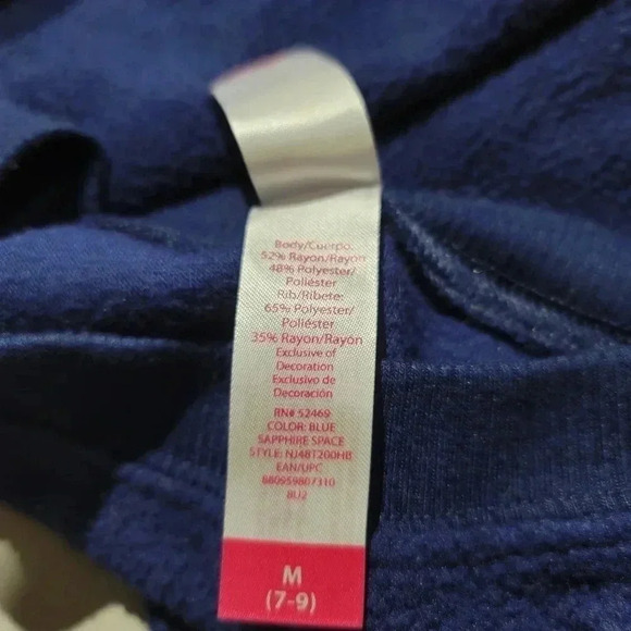 No Boundaries Give Me Some Space Sweatshirt Juniors Metallic Stretch M (7-9) - Picture 6 of 8